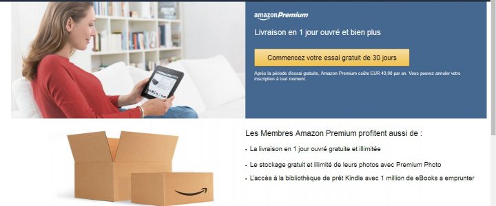 Abonnement Amazon Premium gratuit 30 jours (Comment faire)